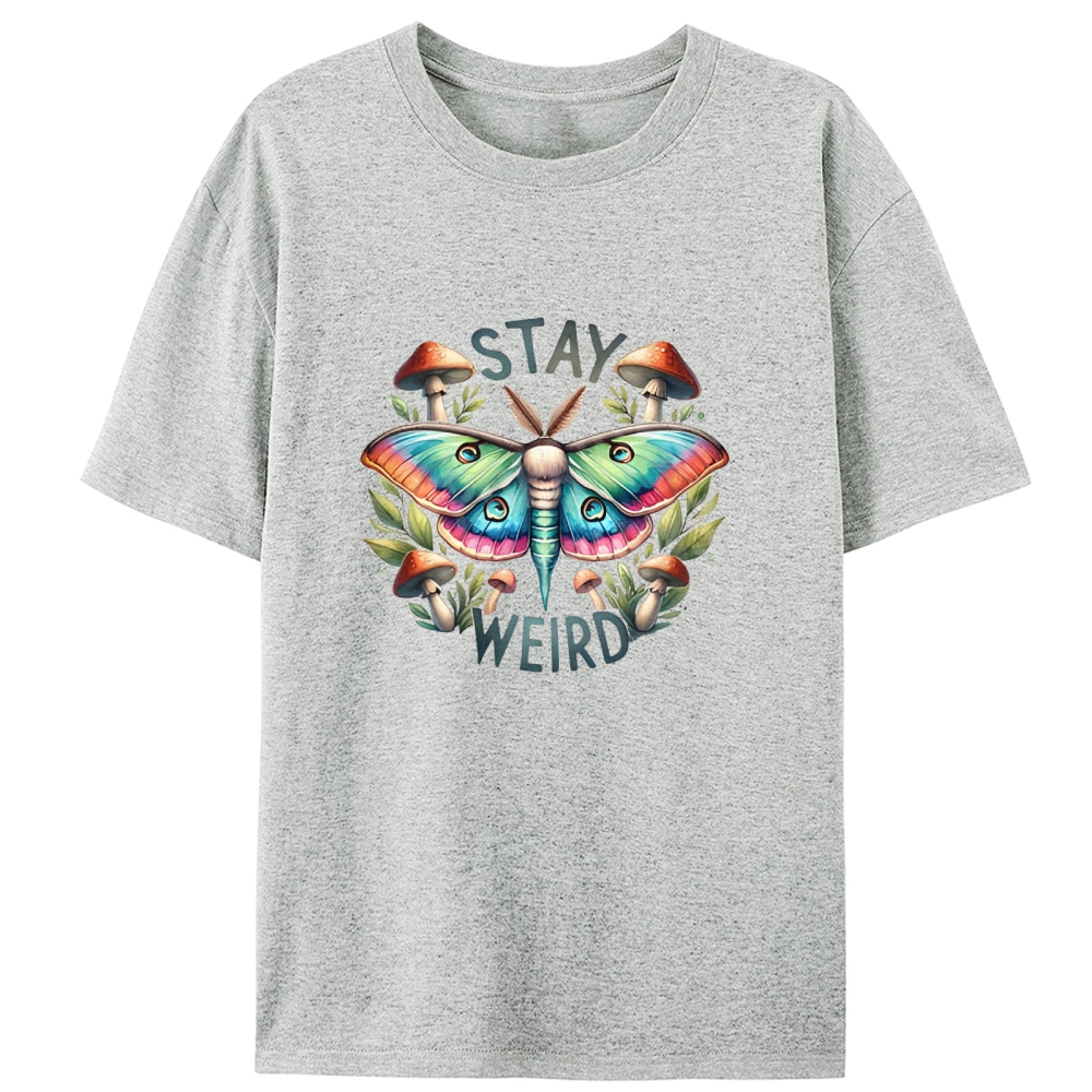 Stay Weird Retro Designed for Women - Slim Fit Cotton Tee