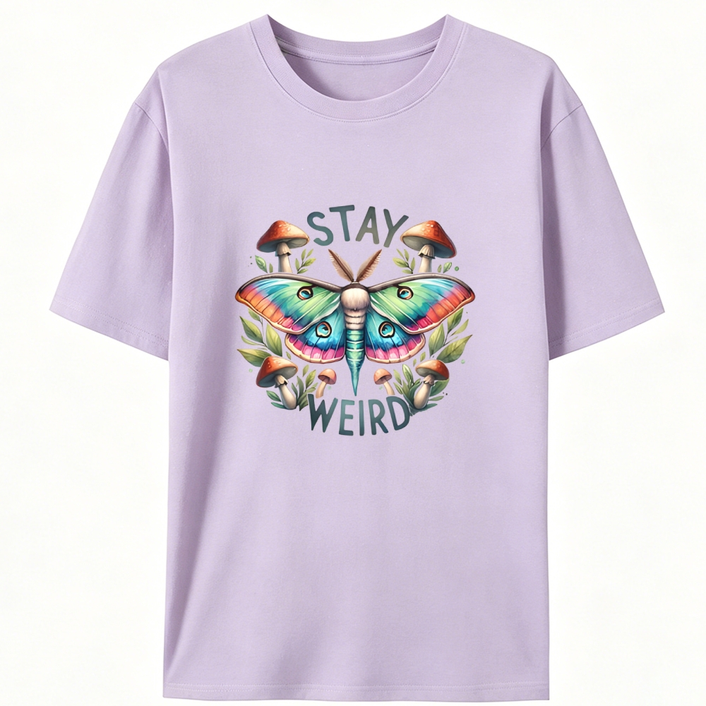 Stay Weird Retro Designed for Women - Slim Fit Cotton Tee