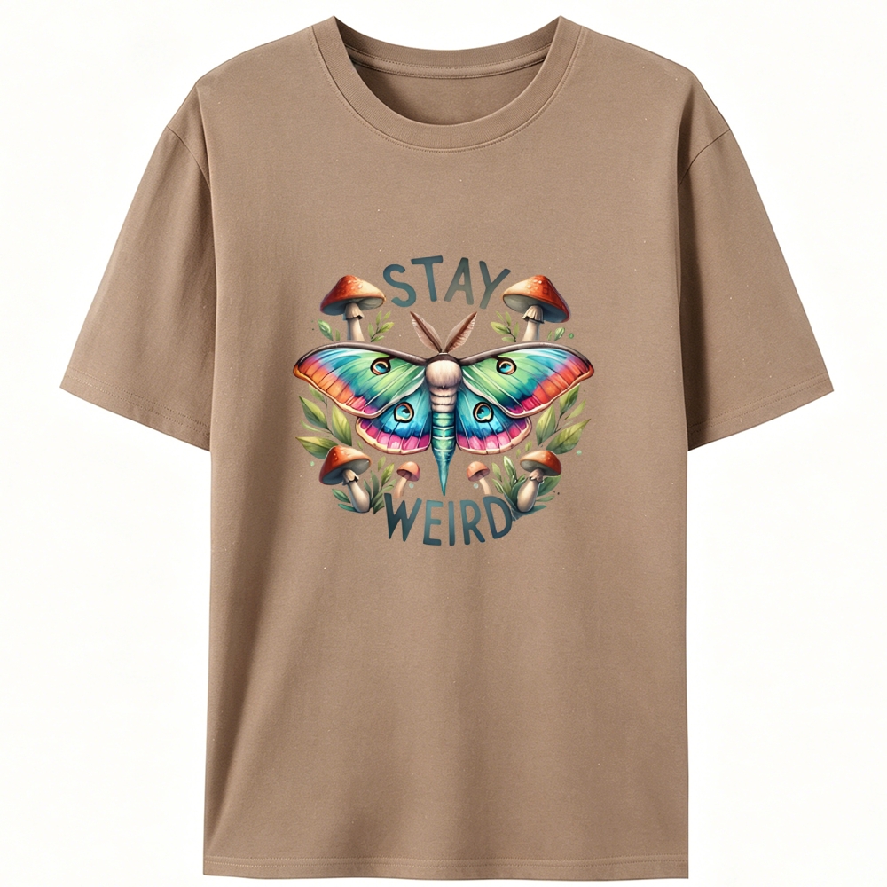 Stay Weird Retro Designed for Women - Slim Fit Cotton Tee