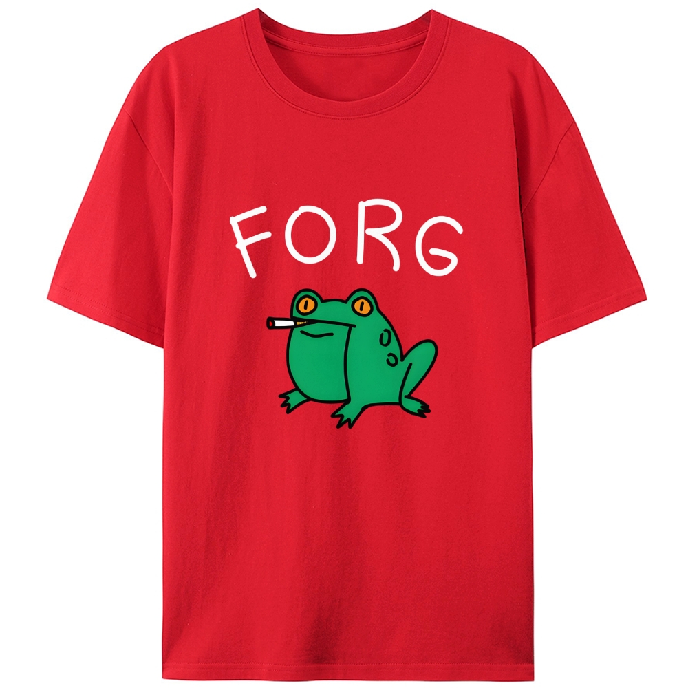 Smoking Frog Retro Designed for Women - Slim Fit Cotton Tee