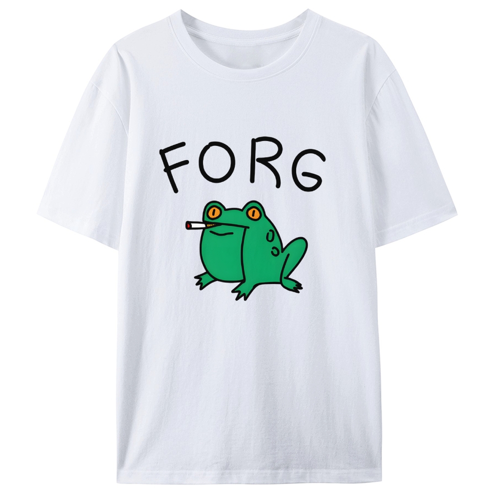Smoking Frog Retro Designed for Women - Slim Fit Cotton Tee