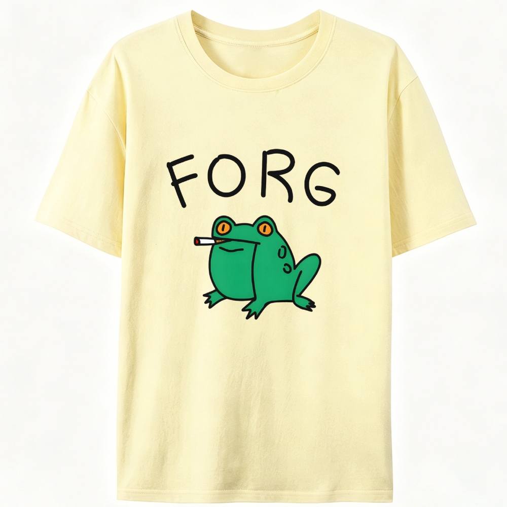 Smoking Frog Retro Designed for Women - Slim Fit Cotton Tee