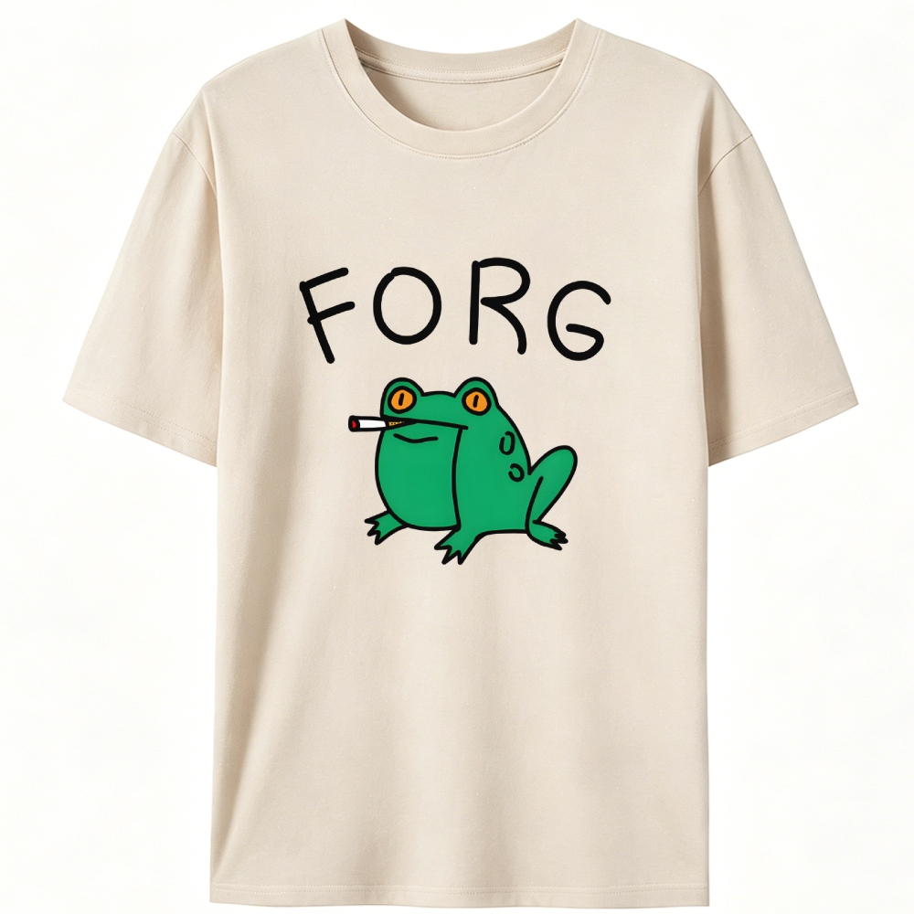 Smoking Frog Retro Designed for Women - Slim Fit Cotton Tee