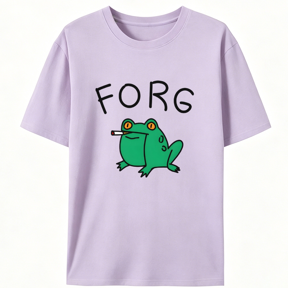 Smoking Frog Retro Designed for Women - Slim Fit Cotton Tee