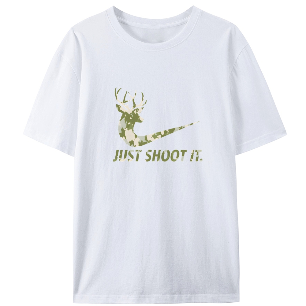 Just Shoot It Retro Designed for Women - Slim Fit Cotton Tee