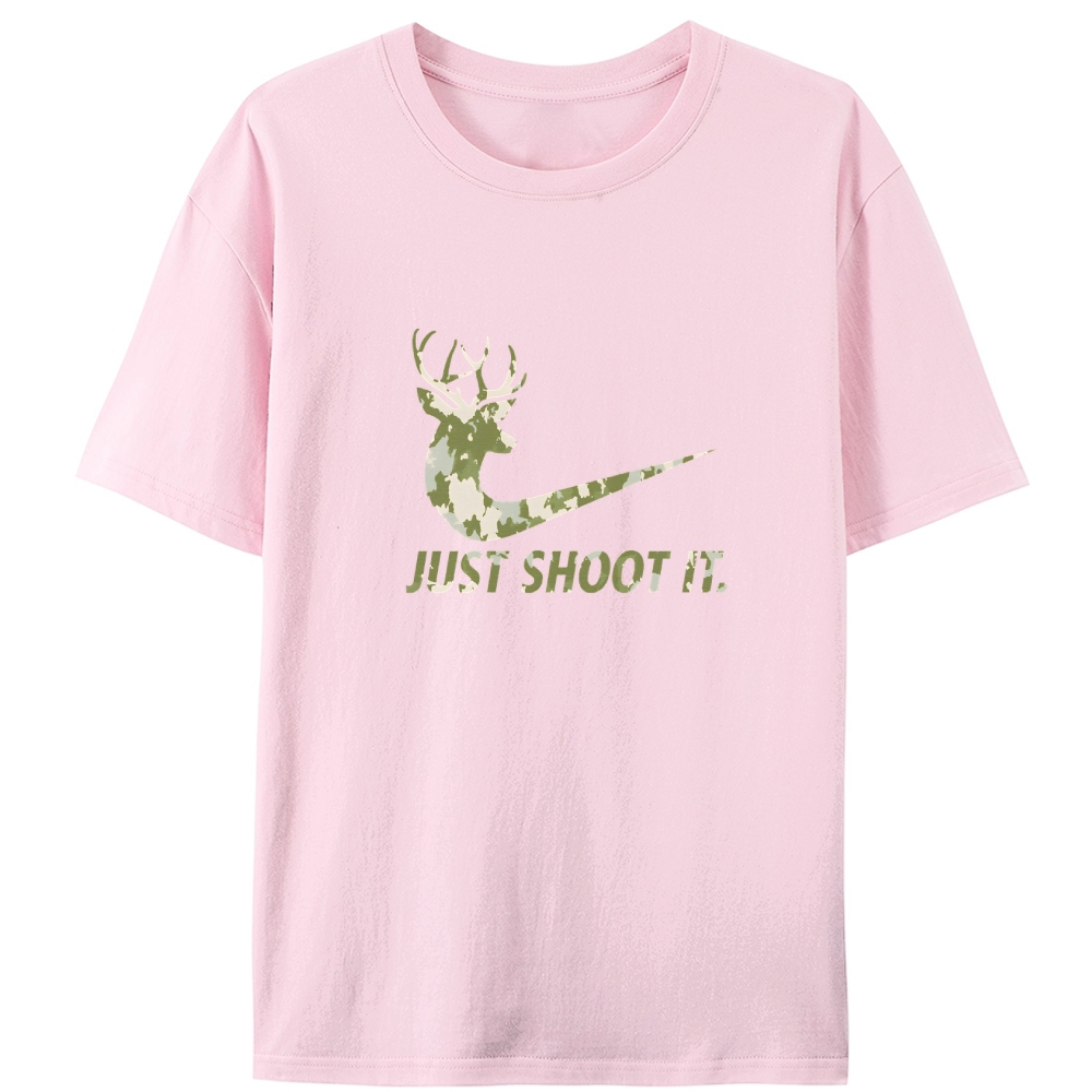 Just Shoot It Retro Designed for Women - Slim Fit Cotton Tee