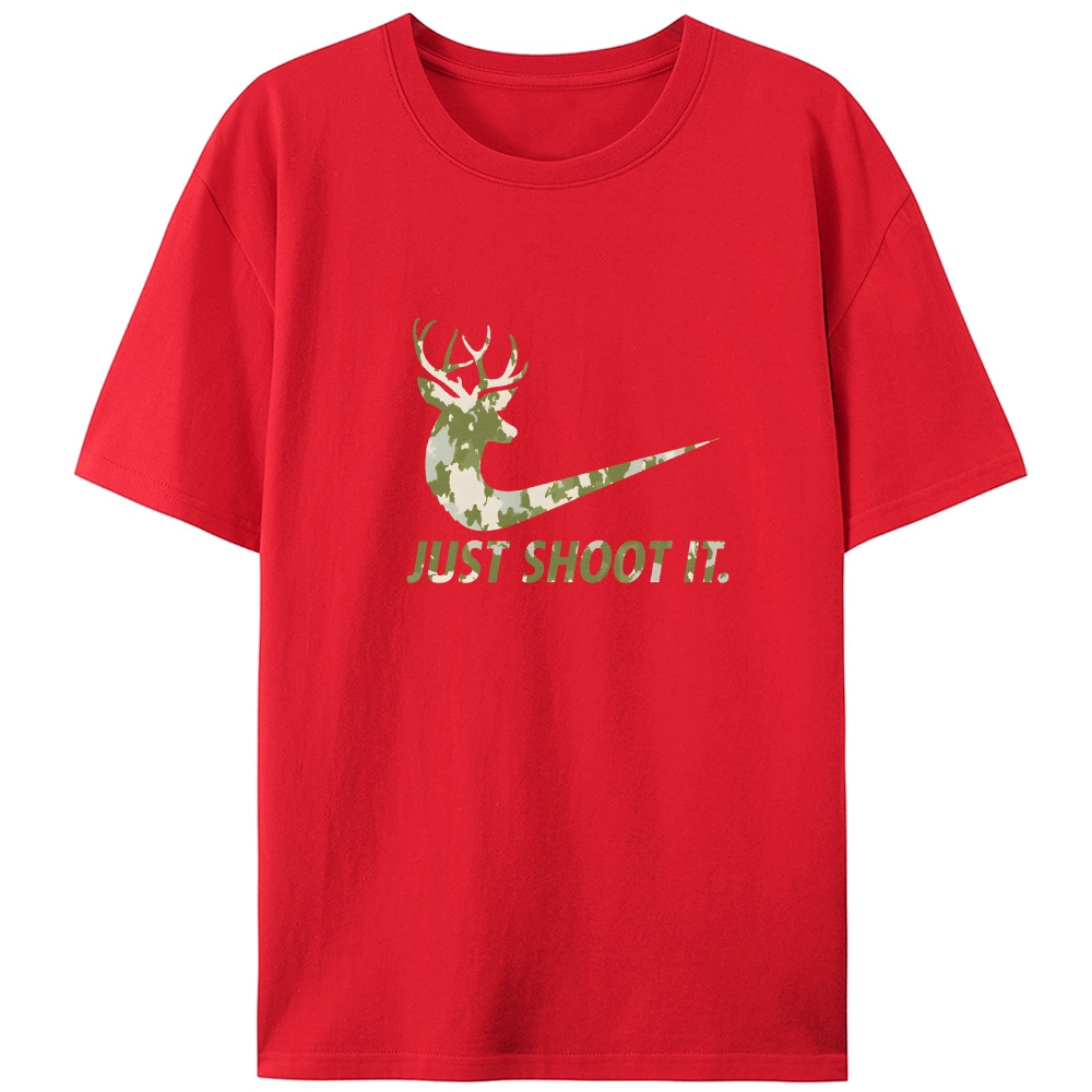 Just Shoot It Retro Designed for Women - Slim Fit Cotton Tee
