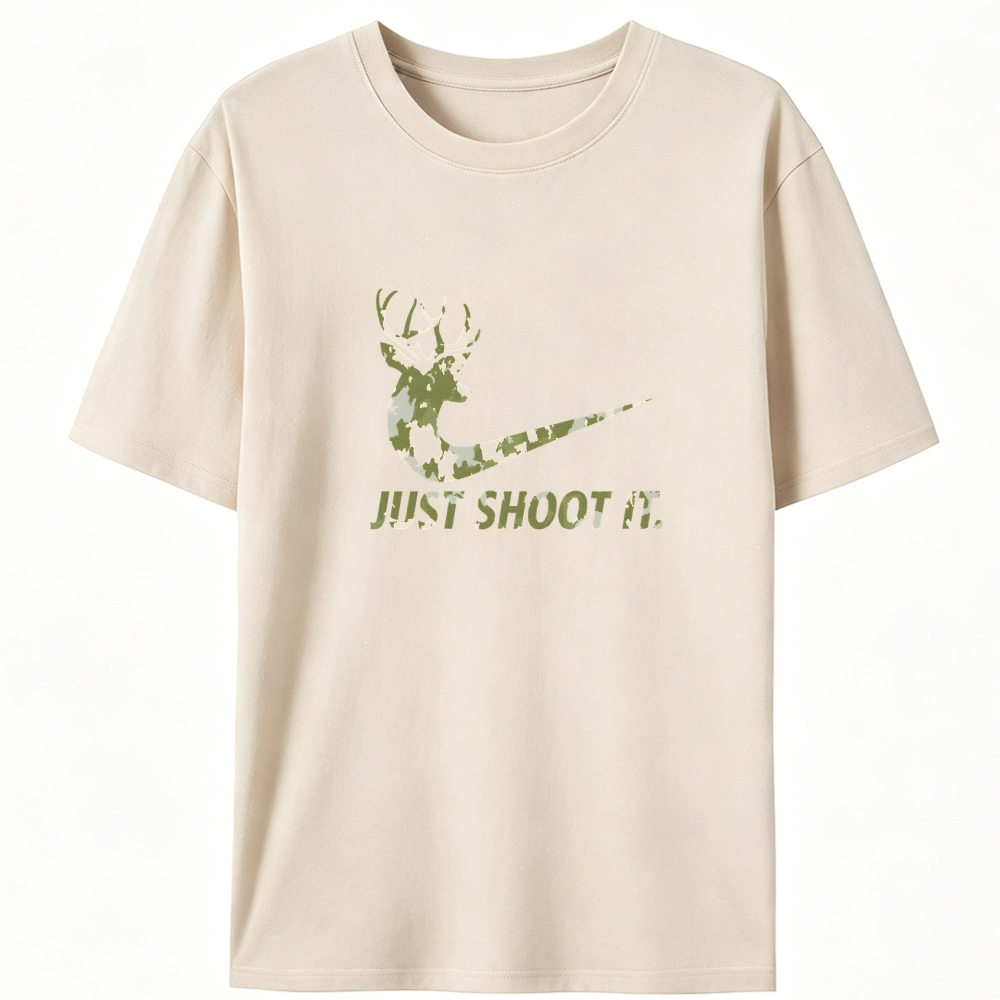 Just Shoot It Retro Designed for Women - Slim Fit Cotton Tee