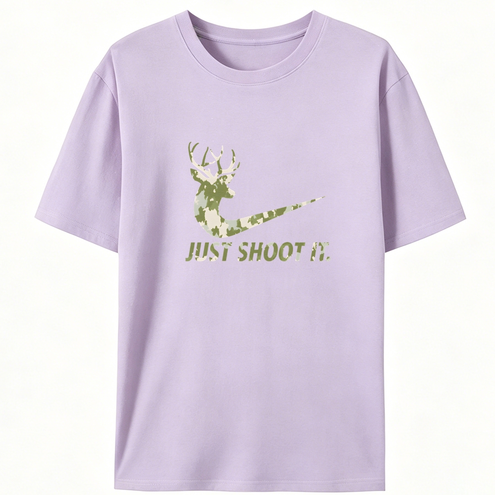 Just Shoot It Retro Designed for Women - Slim Fit Cotton Tee