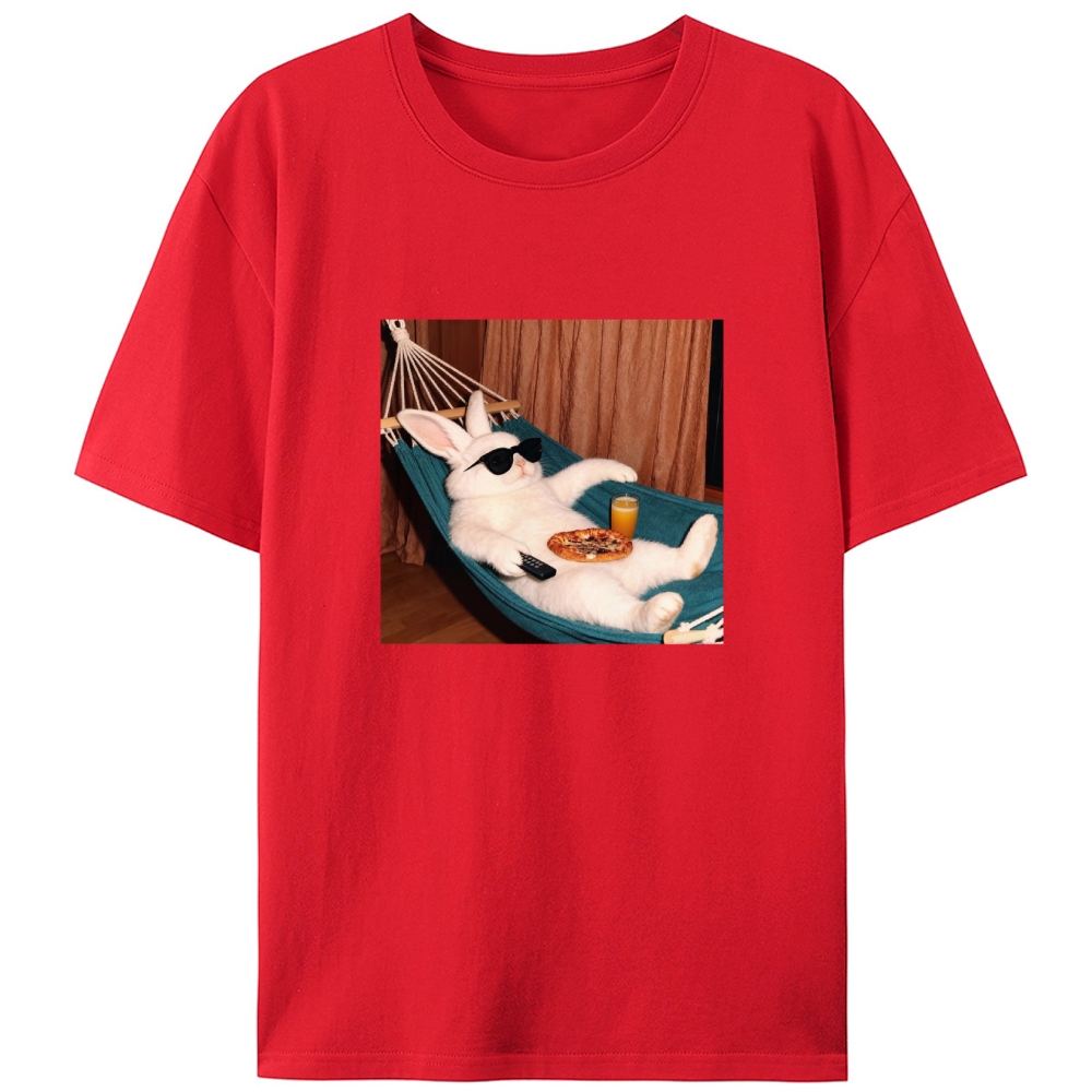 Weekend Vibes Bunny Designed for Women - Slim Fit Cotton Tee