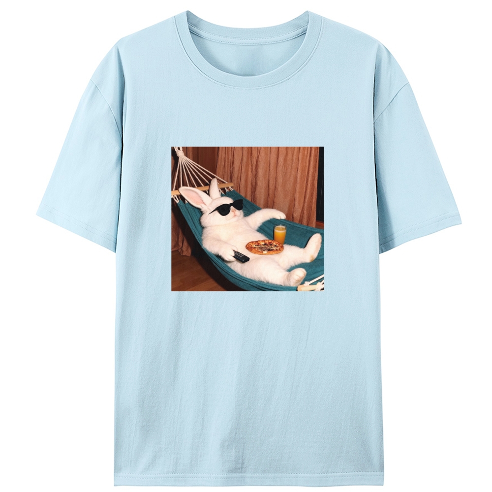 Weekend Vibes Bunny Designed for Women - Slim Fit Cotton Tee