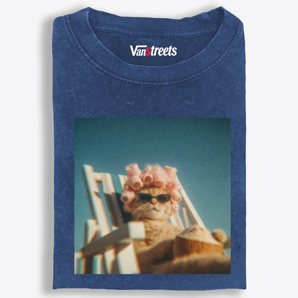 Pink Roller Rich Auntie Retro Washed T-Shirt | 100% Cotton | Streetwear Essential