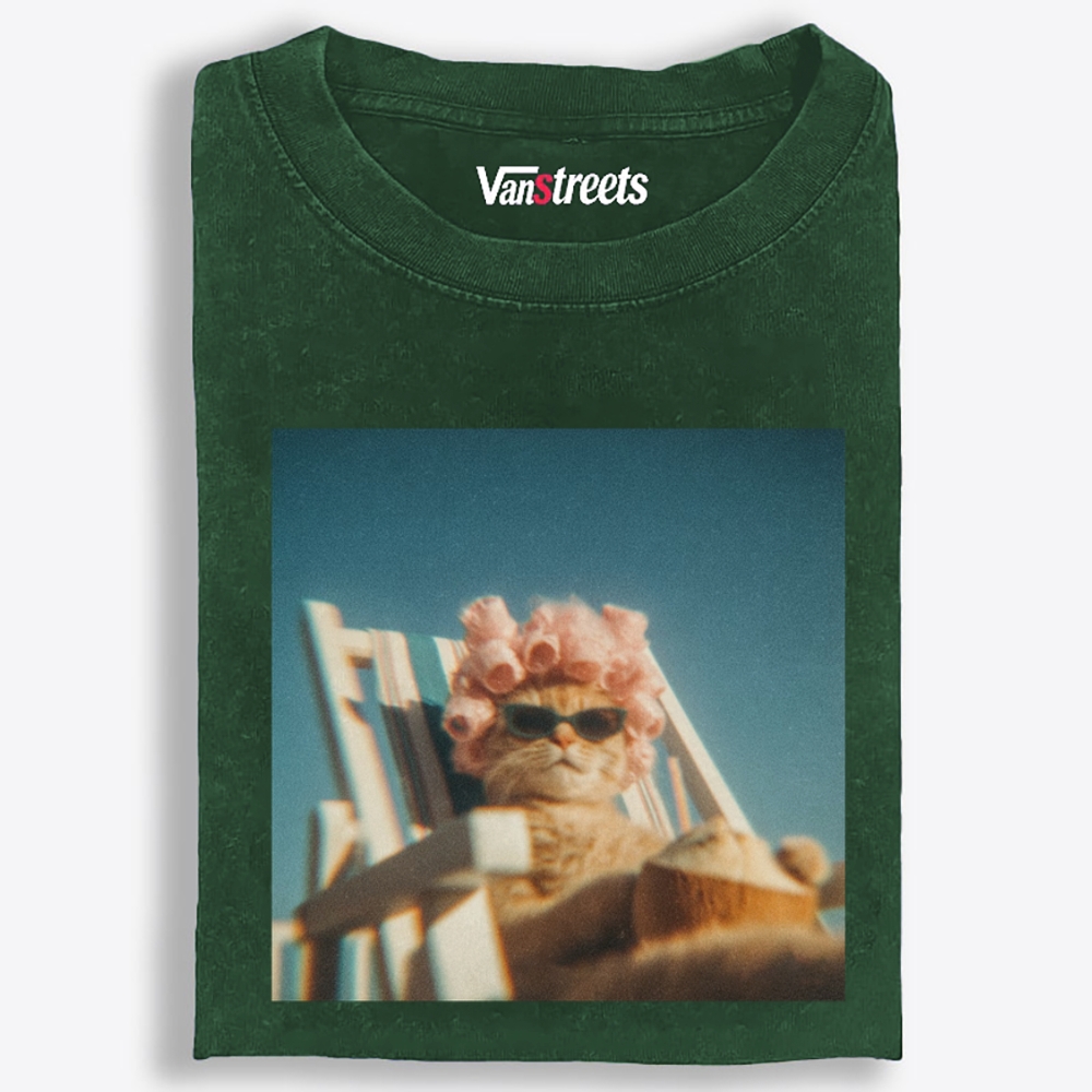 Pink Roller Rich Auntie Retro Washed T-Shirt | 100% Cotton | Streetwear Essential