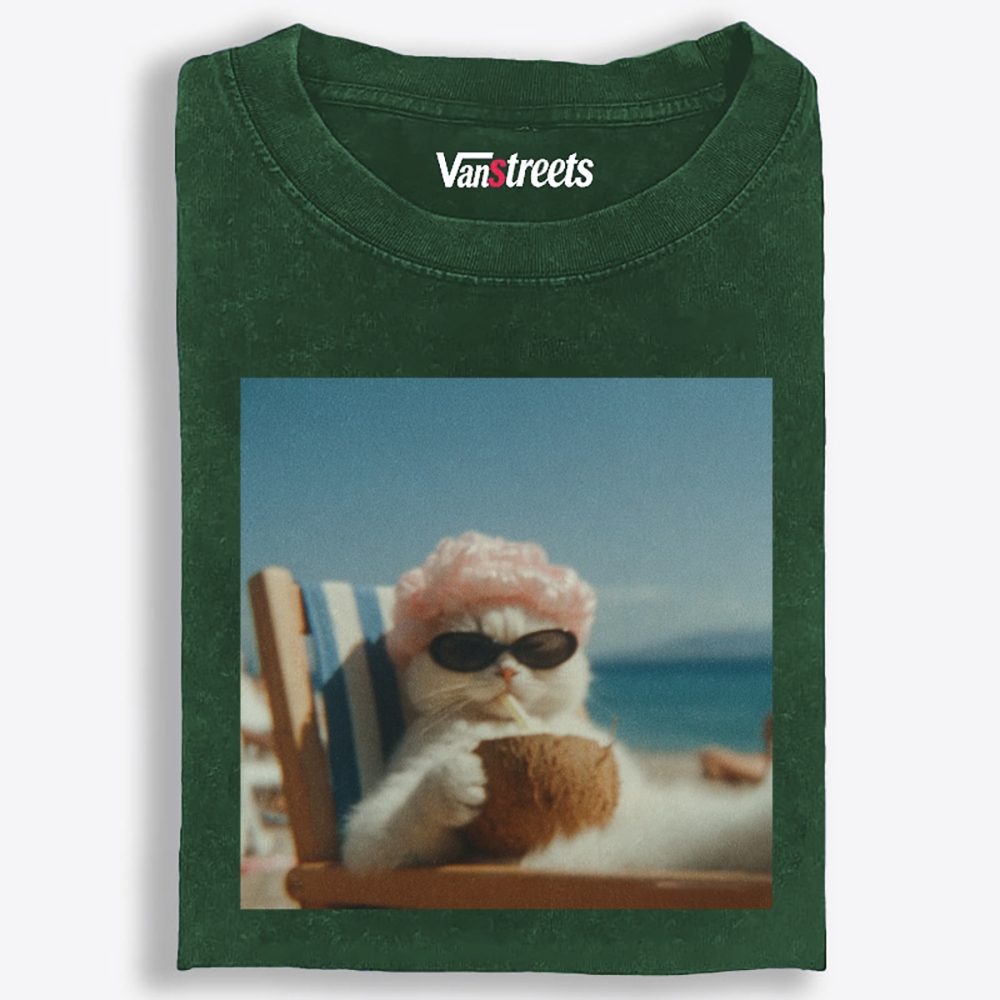 Pink Roller Coco Auntie Retro Washed T-Shirt | 100% Cotton | Streetwear Essential