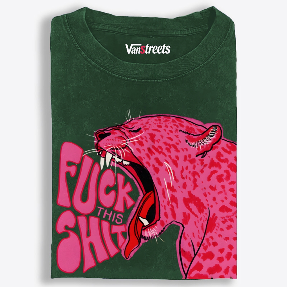 Pink Fuck This Shit Retro Washed T-Shirt | 100% Cotton | Streetwear Essential