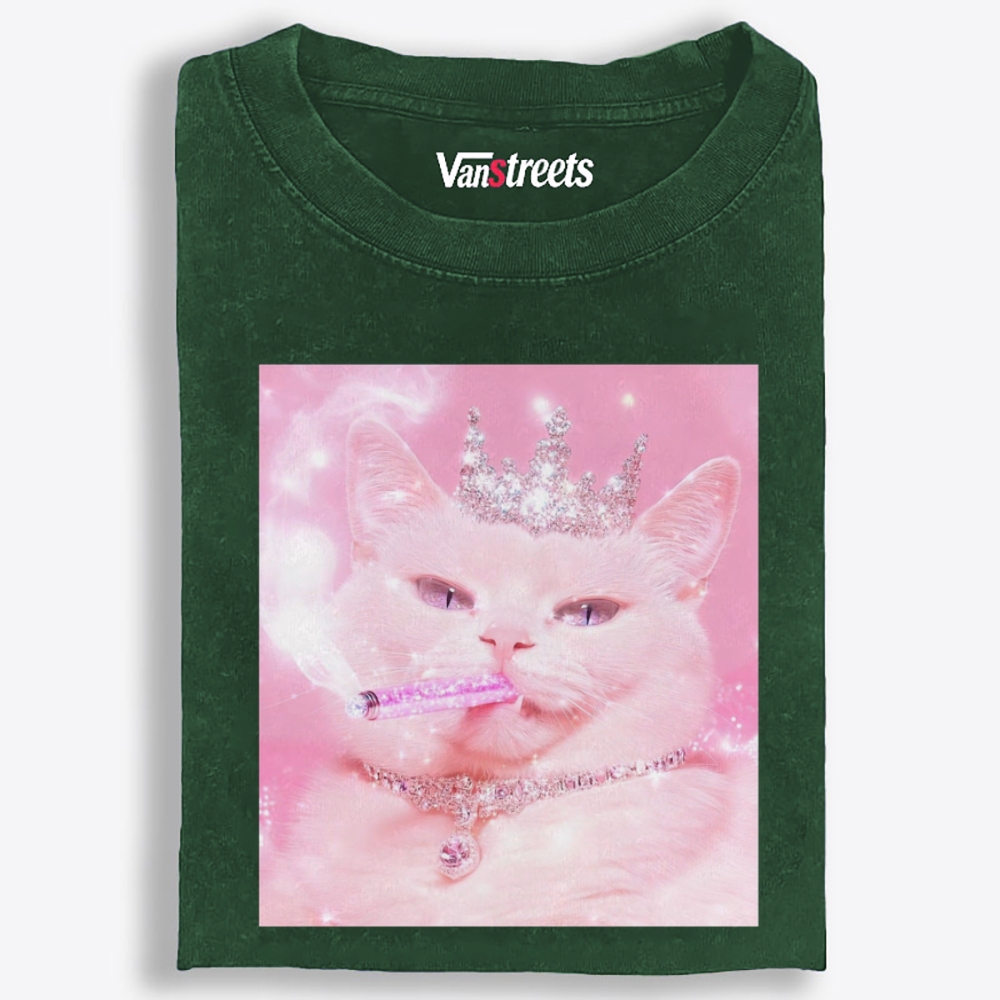 Pink Bling Queen Retro Washed T-Shirt | 100% Cotton | Streetwear Essential