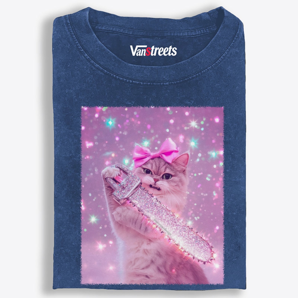 Bonnet Pink Dachshund Retro Washed T-Shirt | 100% Cotton | Streetwear Essential