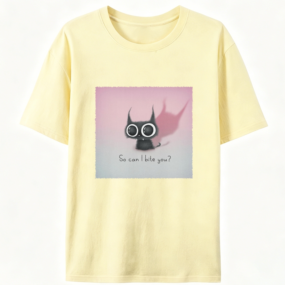 Cute But Fierce Demon Cat Retro Designed for Women - Slim Fit Cotton Tee