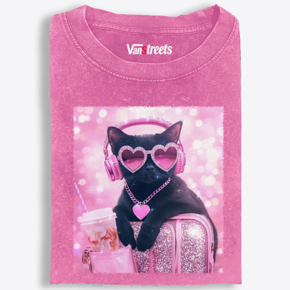 Pink Dopamine Life Retro Washed T-Shirt | 100% Cotton | Streetwear Essential