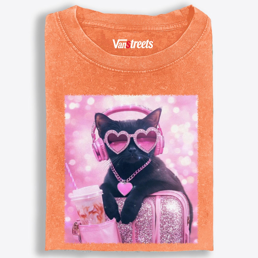 Pink Dopamine Life Retro Washed T-Shirt | 100% Cotton | Streetwear Essential