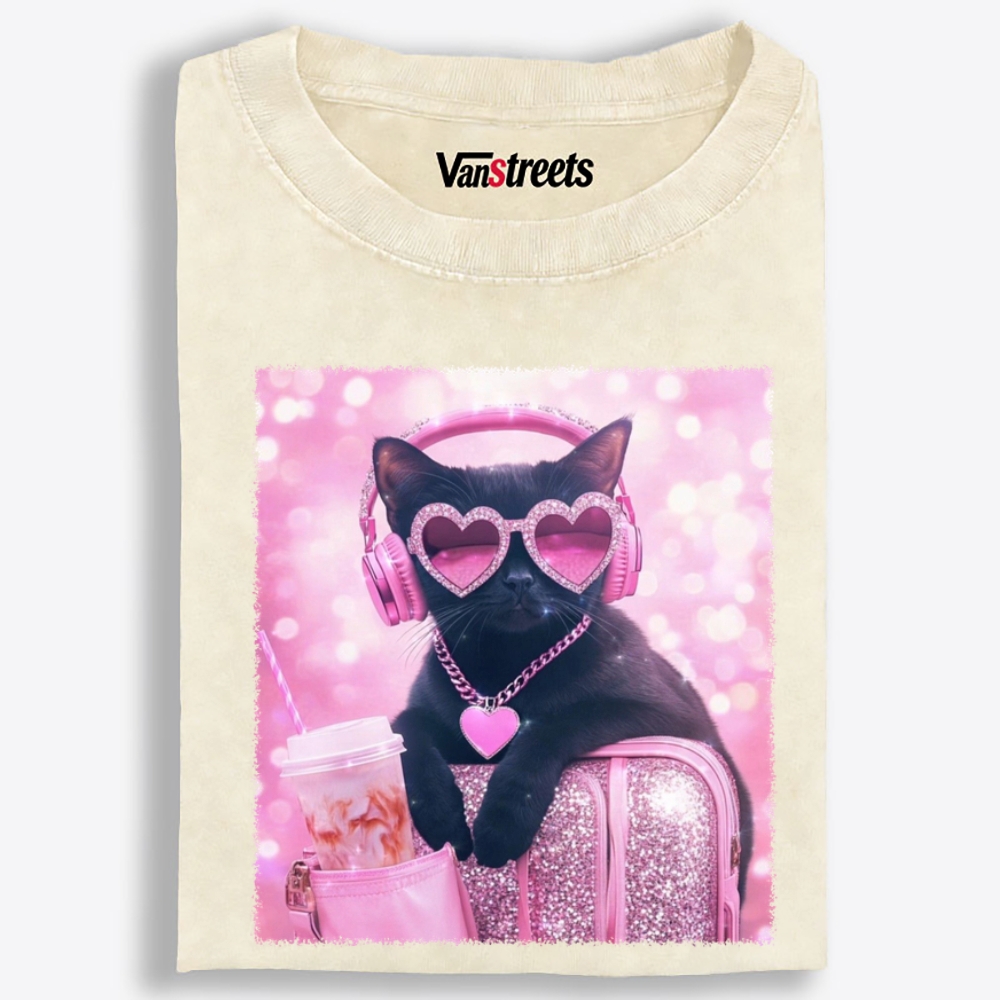 Pink Dopamine Life Retro Washed T-Shirt | 100% Cotton | Streetwear Essential