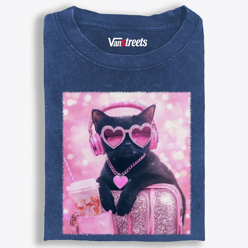 Pink Dopamine Life Retro Washed T-Shirt | 100% Cotton | Streetwear Essential