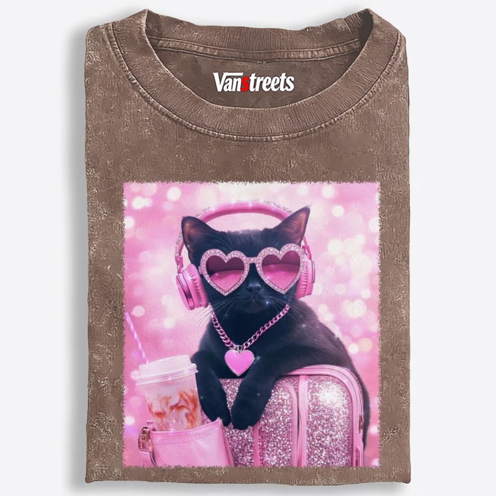 Pink Dopamine Life Retro Washed T-Shirt | 100% Cotton | Streetwear Essential