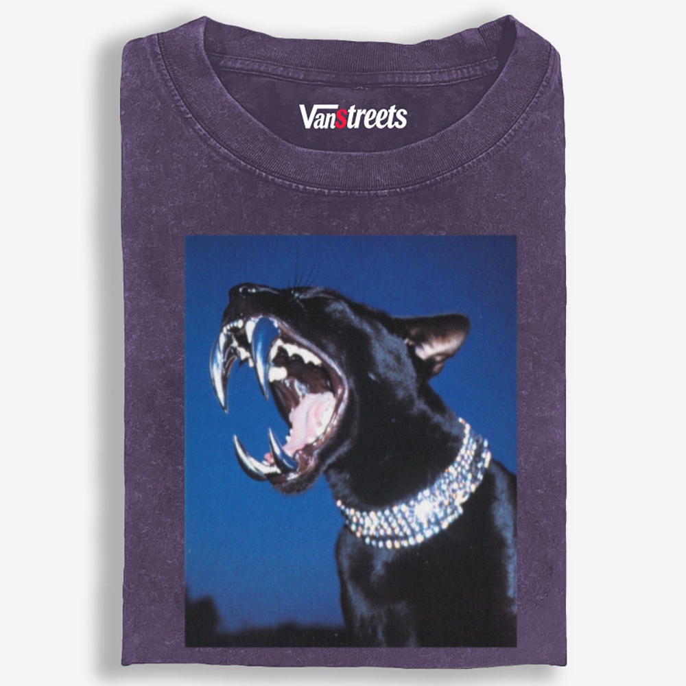 Bling Roar Panther Retro Washed T-Shirt | 100% Cotton | Streetwear Essential