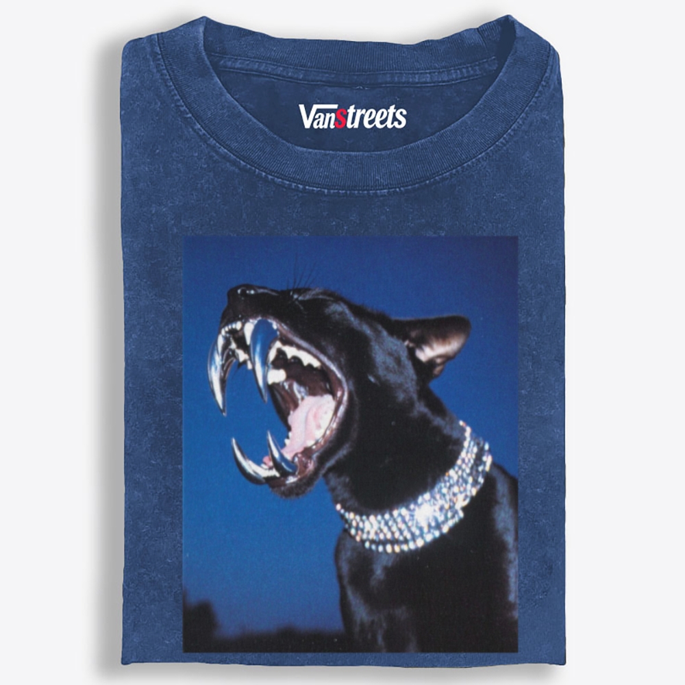 Bling Roar Panther Retro Washed T-Shirt | 100% Cotton | Streetwear Essential