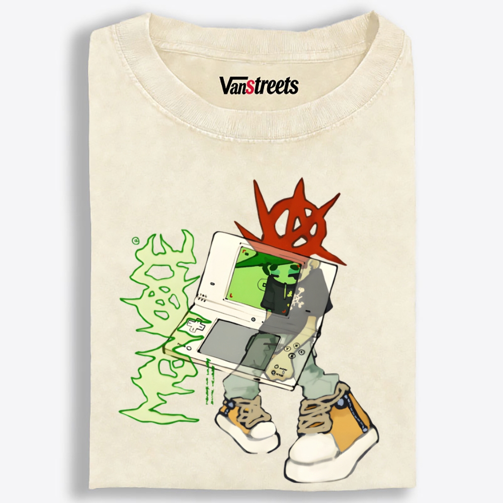 DS Street Machine Retro Washed T-Shirt | 100% Cotton | Streetwear Essential