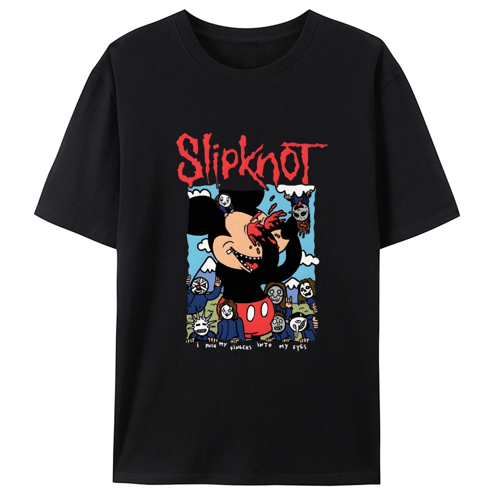 Slipknot Metal Band Dark Retro Designed for Women - Slim Fit Cotton Tee