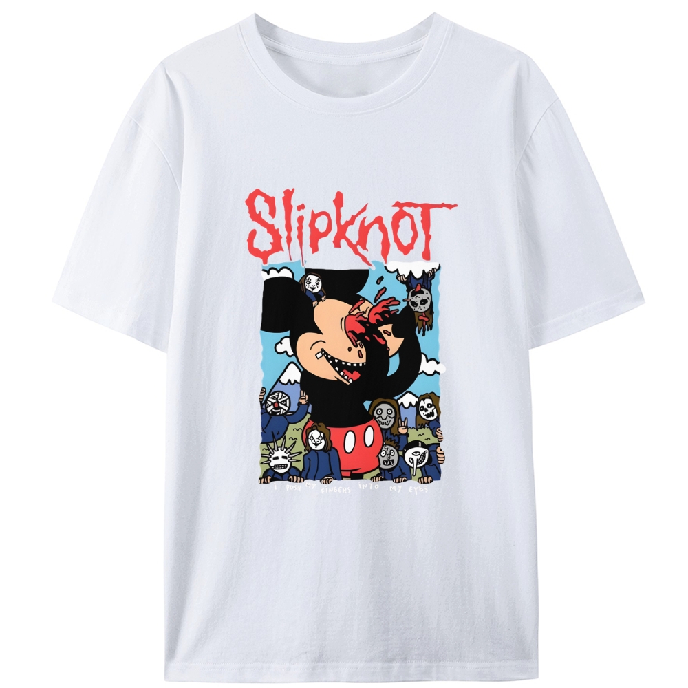 Slipknot Metal Band Dark Retro Designed for Women - Slim Fit Cotton Tee