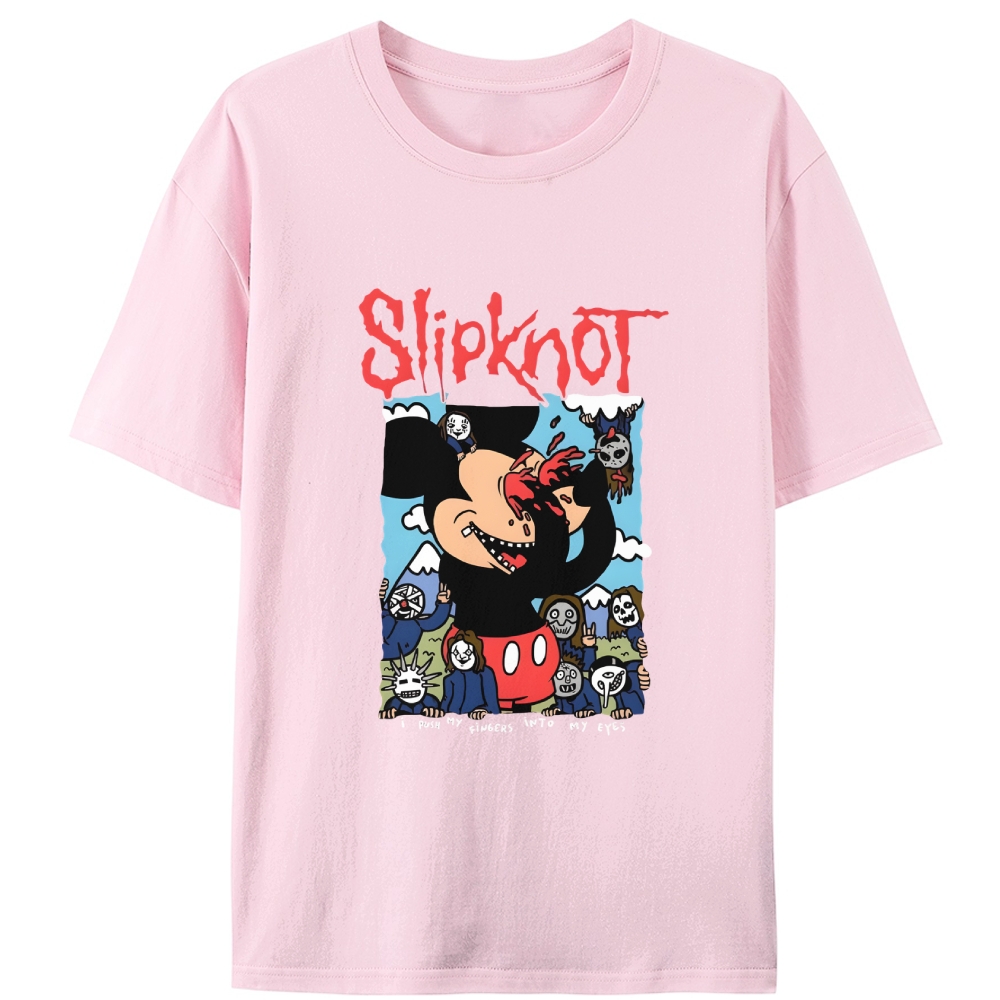 Slipknot Metal Band Dark Retro Designed for Women - Slim Fit Cotton Tee