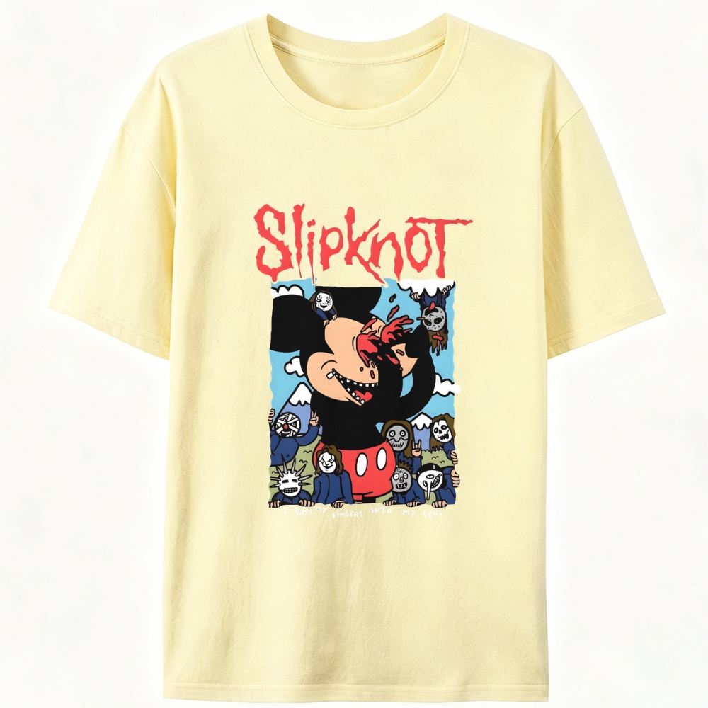 Slipknot Metal Band Dark Retro Designed for Women - Slim Fit Cotton Tee
