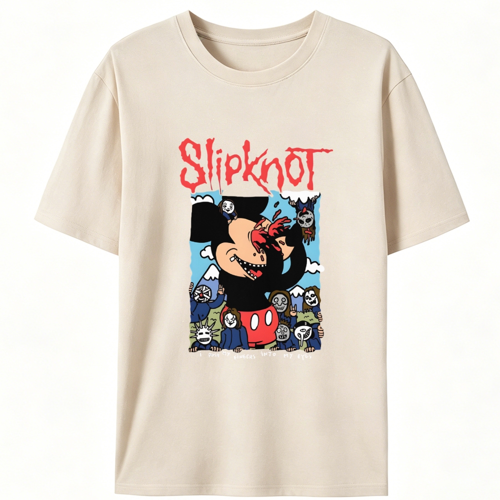 Slipknot Metal Band Dark Retro Designed for Women - Slim Fit Cotton Tee