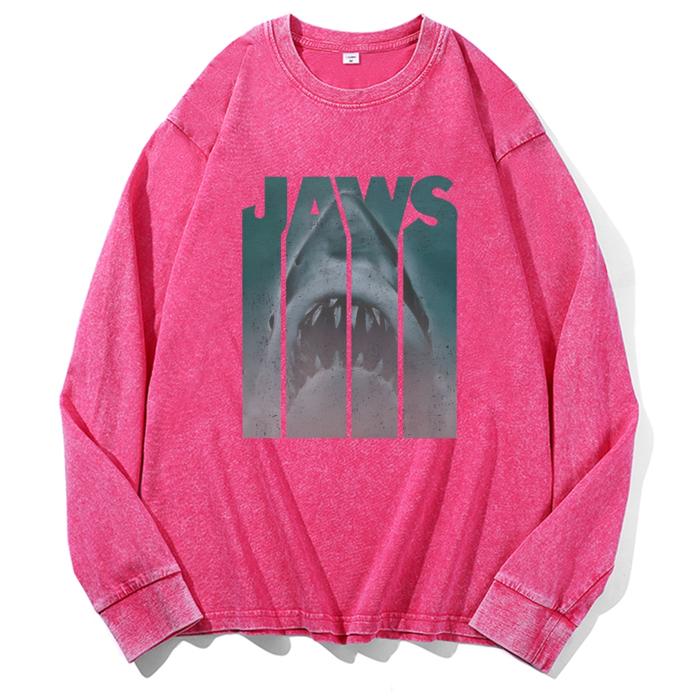 JAWS Retro Washed Long Sleeve T-Shirt
