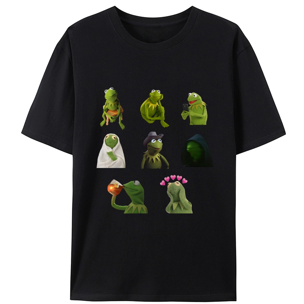 Kermit Moods Collection Retro Designed for Women - Slim Fit Cotton Tee