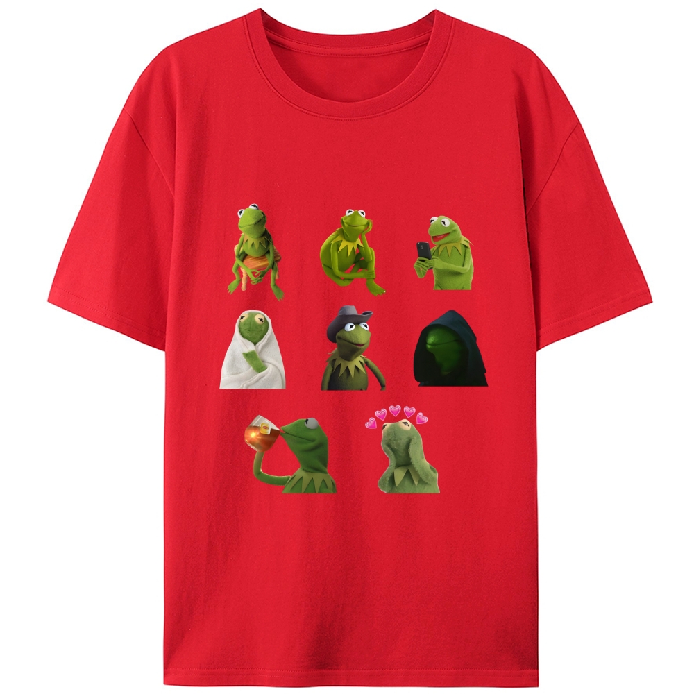 Kermit Moods Collection Retro Designed for Women - Slim Fit Cotton Tee