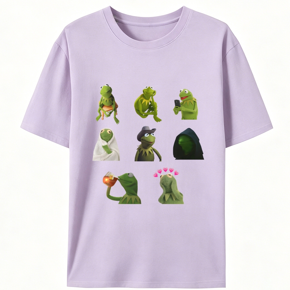 Kermit Moods Collection Retro Designed for Women - Slim Fit Cotton Tee