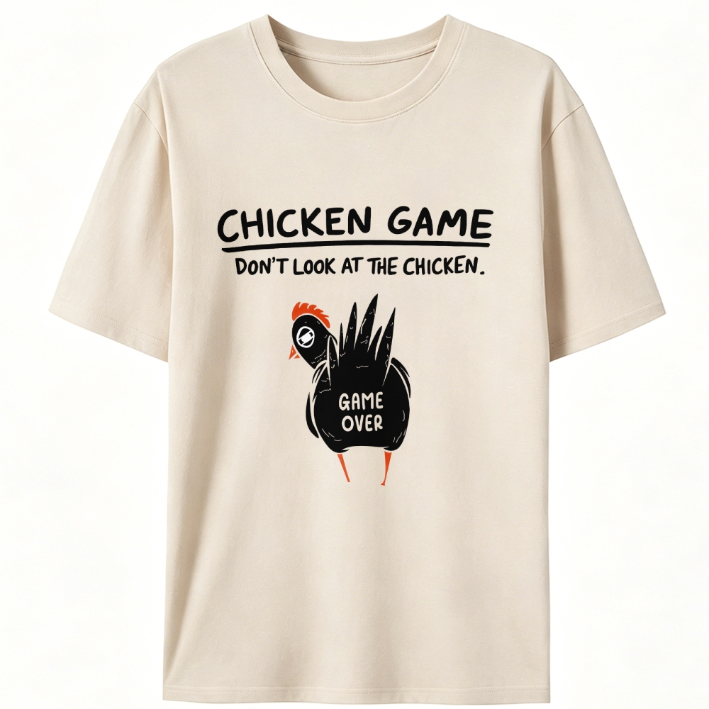 Chicken Game Retro Designed for Women - Slim Fit Cotton Tee