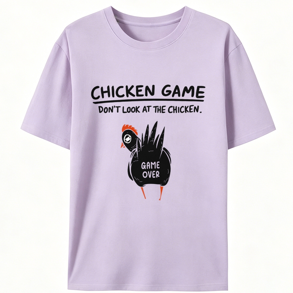Chicken Game Retro Designed for Women - Slim Fit Cotton Tee