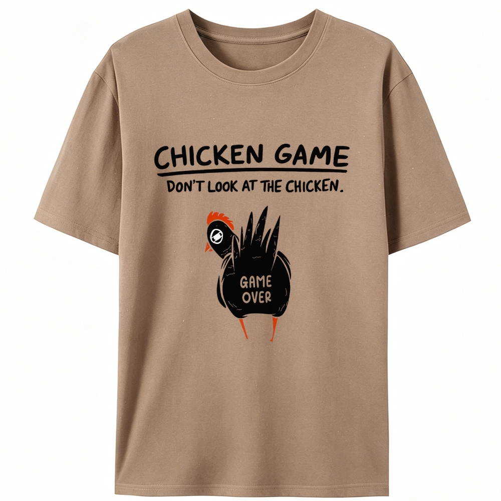 Chicken Game Retro Designed for Women - Slim Fit Cotton Tee