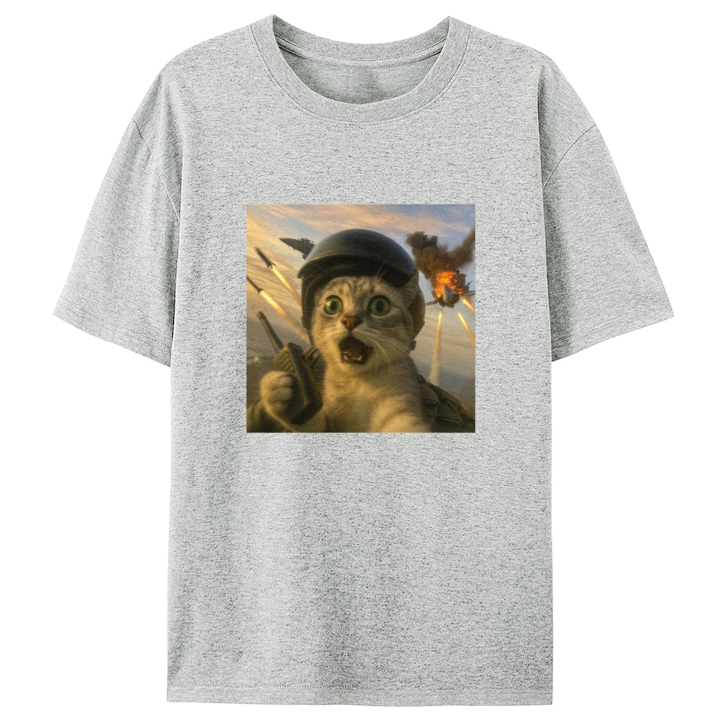 Ace Warzone Meow Retro Designed for Women - Slim Fit Cotton Tee