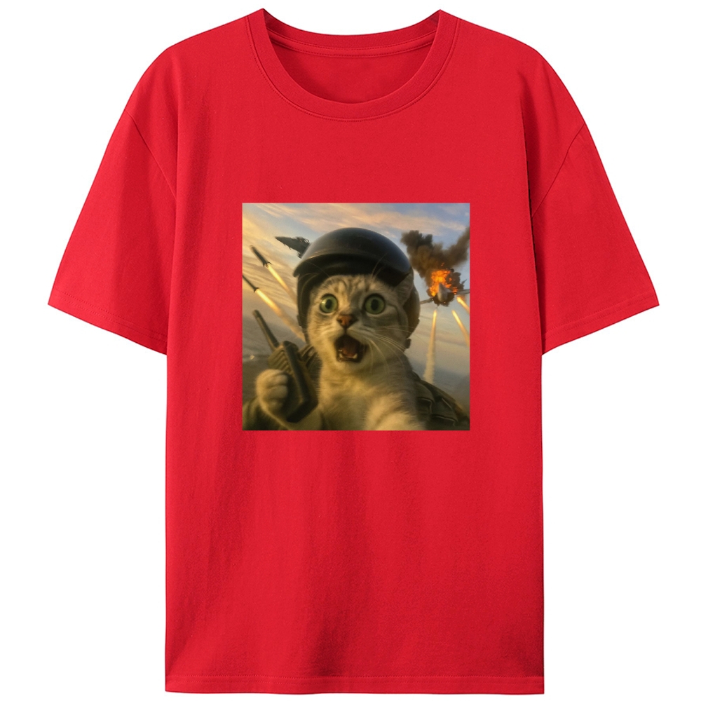 Ace Warzone Meow Retro Designed for Women - Slim Fit Cotton Tee