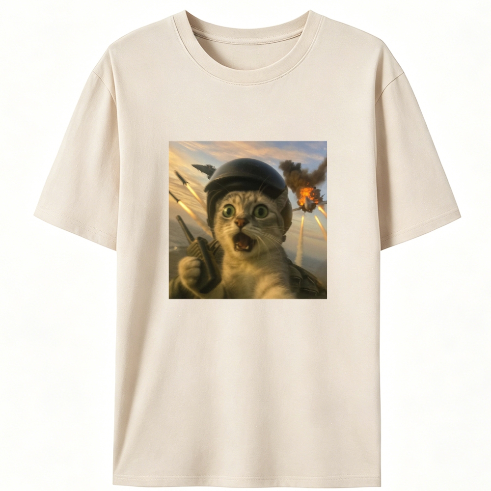Ace Warzone Meow Retro Designed for Women - Slim Fit Cotton Tee