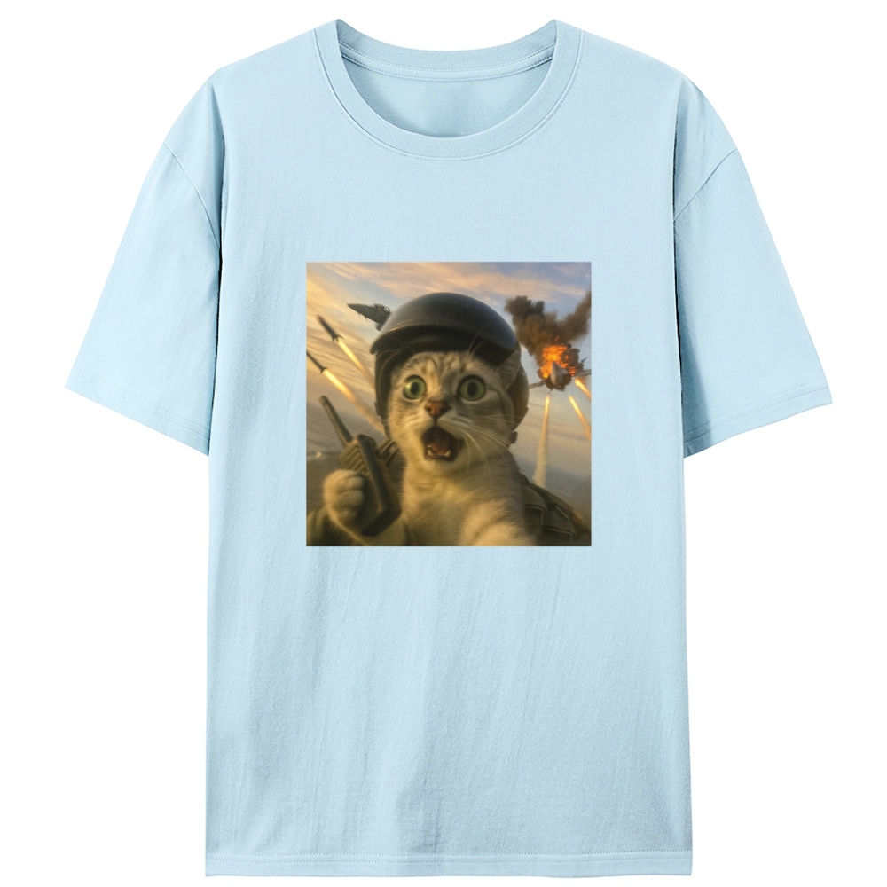 Ace Warzone Meow Retro Designed for Women - Slim Fit Cotton Tee