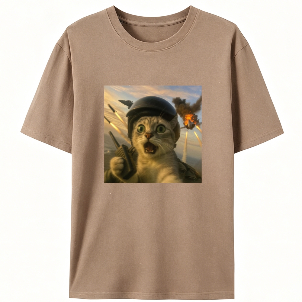 Ace Warzone Meow Retro Designed for Women - Slim Fit Cotton Tee