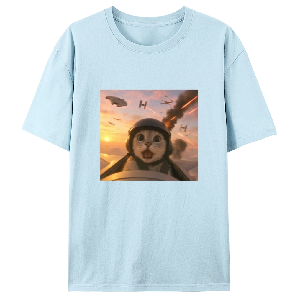 Galactic Scream Meow Retro Designed for Women - Slim Fit Cotton Tee