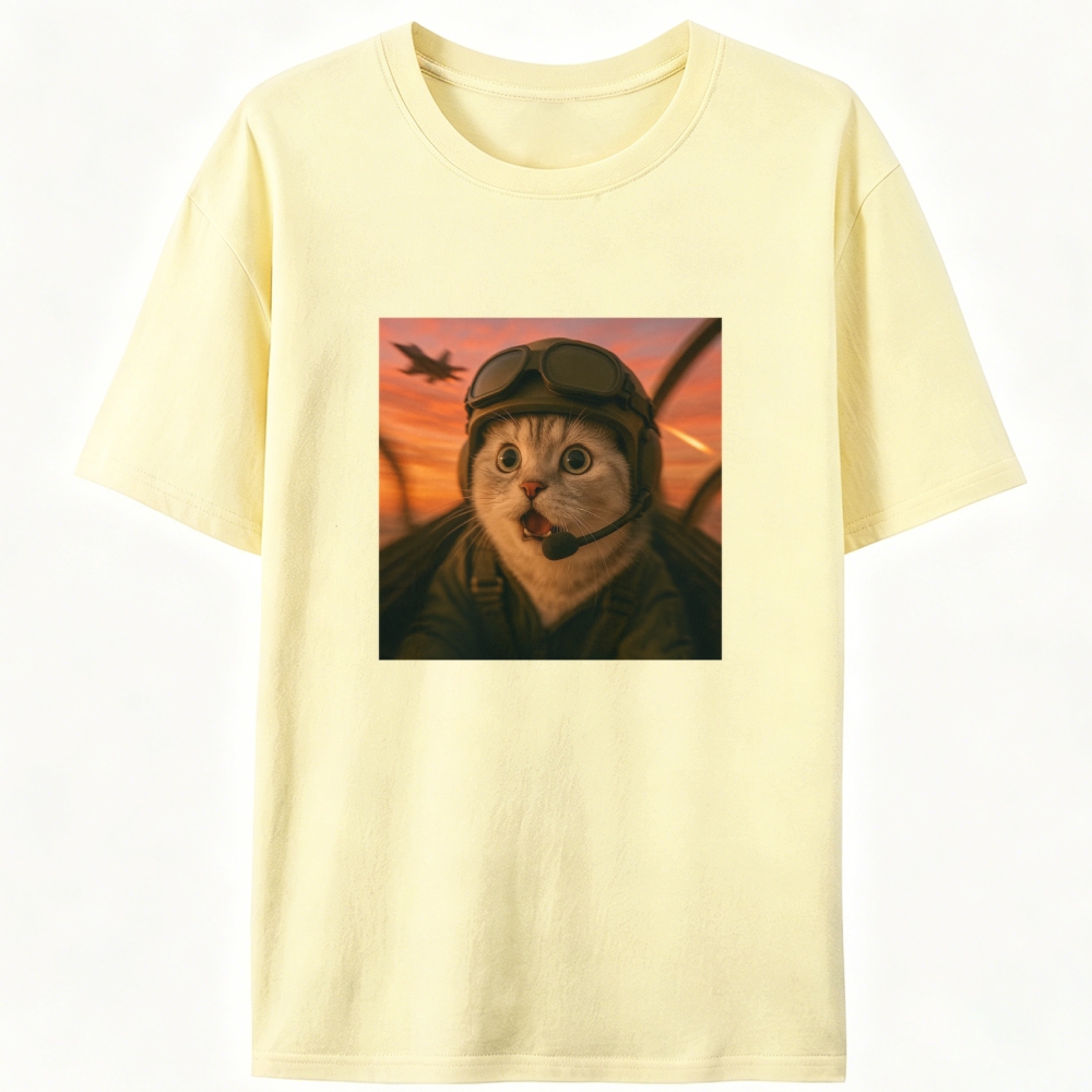 Shock Meow Retro Designed for Women - Slim Fit Cotton Tee