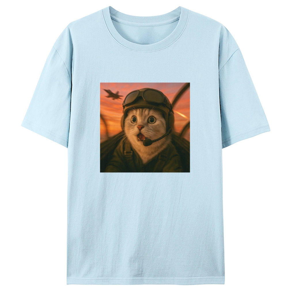 Shock Meow Retro Designed for Women - Slim Fit Cotton Tee